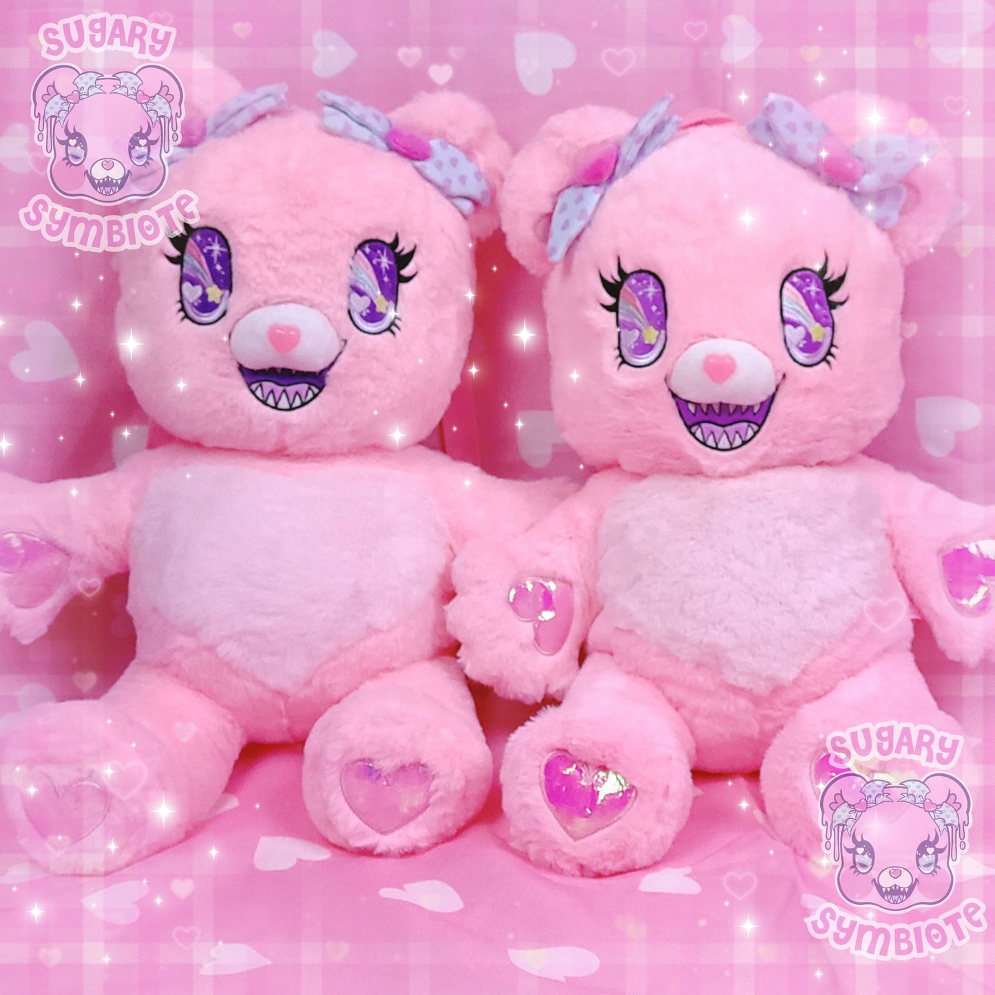 Symbi The Bear Cub Kawaii plush animal backpack with large capacity inner storage
