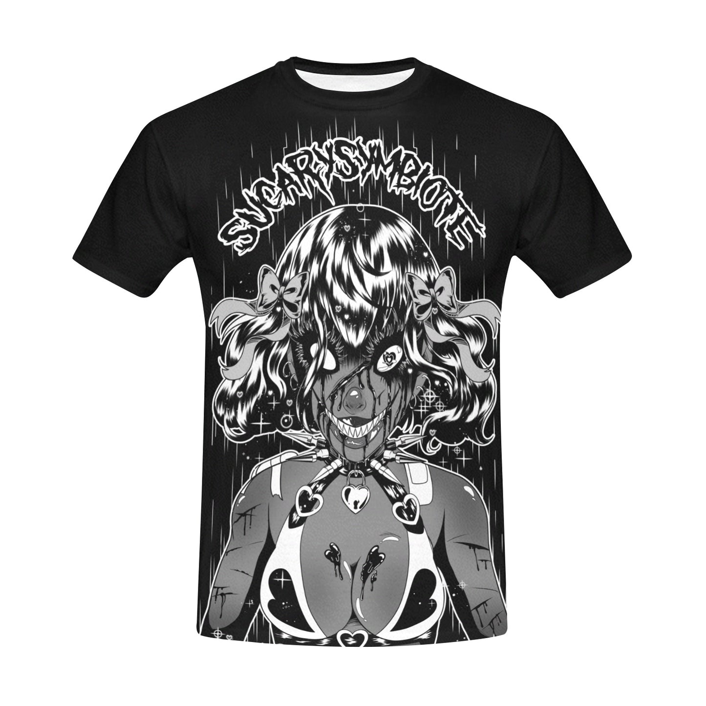 Deathly Pretty Unisex All Over Print Crew Neck T-Shirt